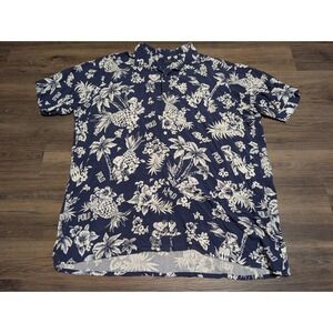 Polo Ralph Lauren Men's Polo Bear Hawaiian Graphic Print 2XLT Hawaiian Shirt